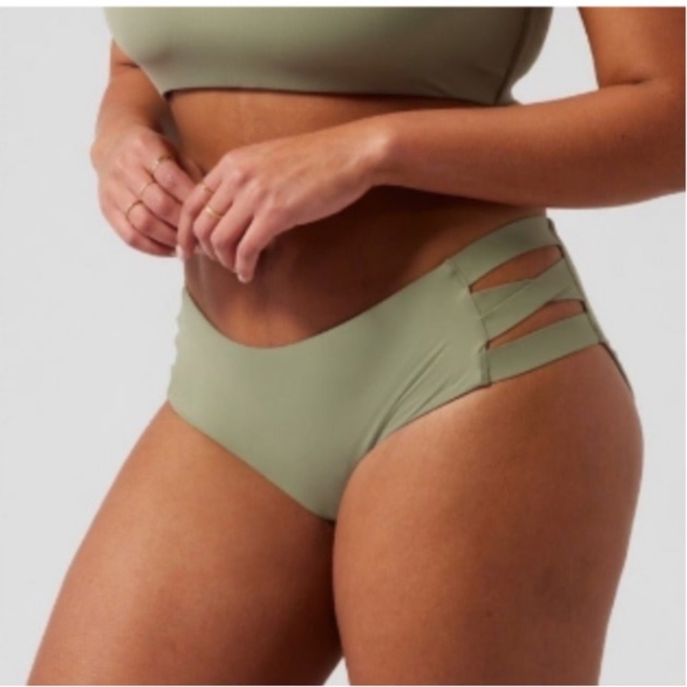 Women’s Olive Green Strappy Bikini Bottom
